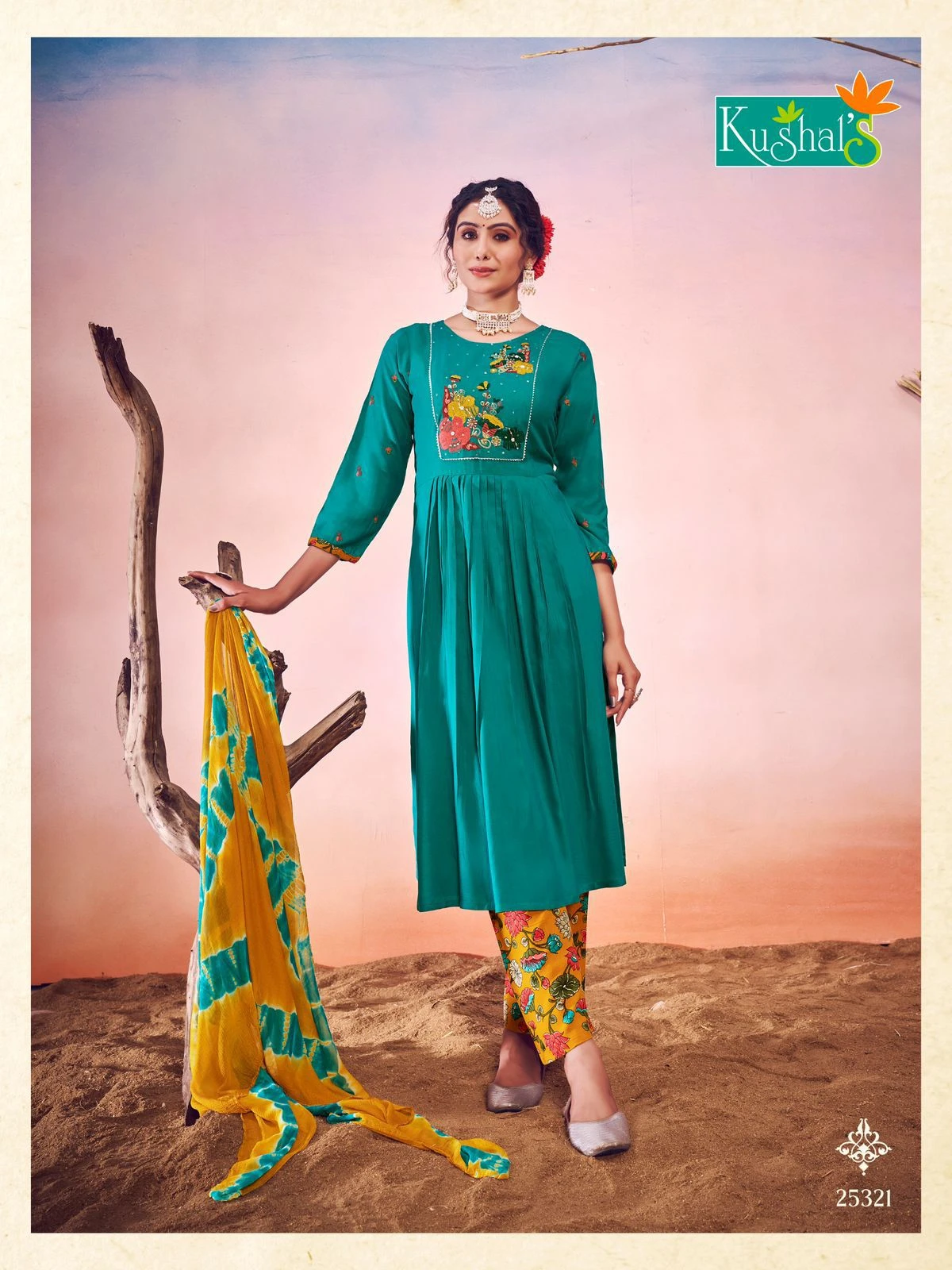 Kushal'S Shanvi Rayon Wholesale Readymade Salwar Suit Catalog — Wholesale Salwar Suits, MPA wholesale from Surat - Gallery Image 6